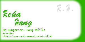 reka hang business card